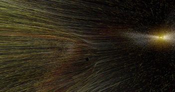 Interakcja wiatru słonecznego z otoczeniem Ziemi / Credits - NASA