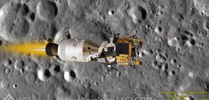 Wejście na orbitę ksieżycową - misja Apollo 11 / Credits - Analytical Graphics, Inc.