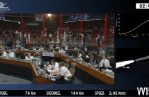 Lot rakiety Vega - 11 lipca 2019 - w prawym górnym stopniu widać nieprawidłową trajektorię rakiety / Credits - Arianespace