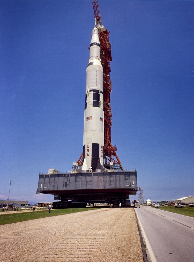 Rakieta Saturn V użyta do misji Apollo 11 - zdjęcie z 20 maja 1969 / Credits - NASA