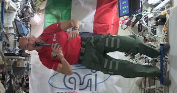 Luca Parmitano na pokładzie ISS / Credits - ESA