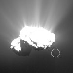 Churymoon krążący wokół 67P w październiku 2015 / Credits - ESA/Rosetta/MPS/OSIRIS/UPD/LAM/IAA/SSO/INTA/UPM/DASP/IDA/J. Roger (CC BY-SA 4.0)