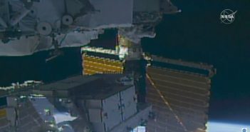 Ujęcie w trakcie spaceru EVA-56 / Credits - NASA TV