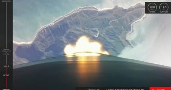Ujęcie z lotu rakiety Electron - 17.10.2019 / Credits - RocketLab