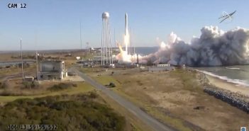 Start rakiety Antares 230+ z Cygnusem NG-12 - 2 listopada 2019 / Credits - NASA TV