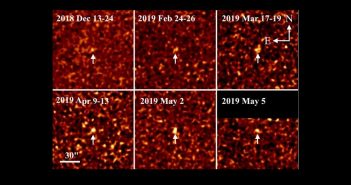 Obrazy "precovery" komety 2I/Borisov / Credits - Ye et al.