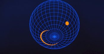 Możliwy wygląd południowego bieguna pulsara J0030+0451 / Credits - NASA’s Goddard Space Flight Center