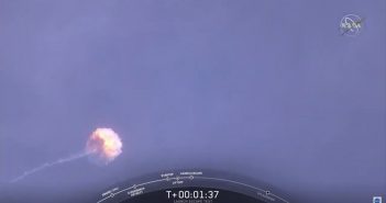 Eksplozja pierwszego stopnia Falcona 9 / Credits - SpaceX