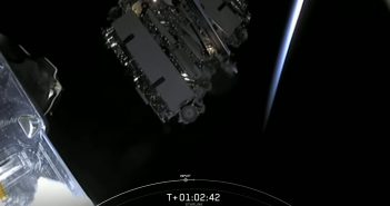 Uwolnienie czwartej paczki satelitów Starlink / Credits - SpaceX