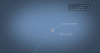 Etap testu ucieczkowego w locie kapsuły Dragon 2 / Credits - SpaceX
