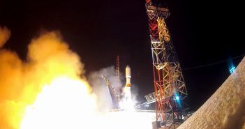 Start rakiety Sojuz-2.1b z satelitą Kosmos 2546 - 16.03.2020 / Credits - Roskosmos