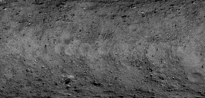 Moizaika planetoidy Bennu / Credits - NASA/Goddard/University of Arizona