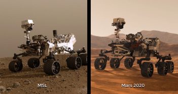 Dwa największe łaziki marsjańskie: MSL Curiosity oraz Mars 2020 Perseverance / Credits - NASA