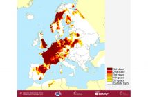 Ranking najwyższych zanotowanych temperatur w czerwcu i lipcu 2019 roku (względem zapisów od 1950 roku) / Credits: C3S/KNMI