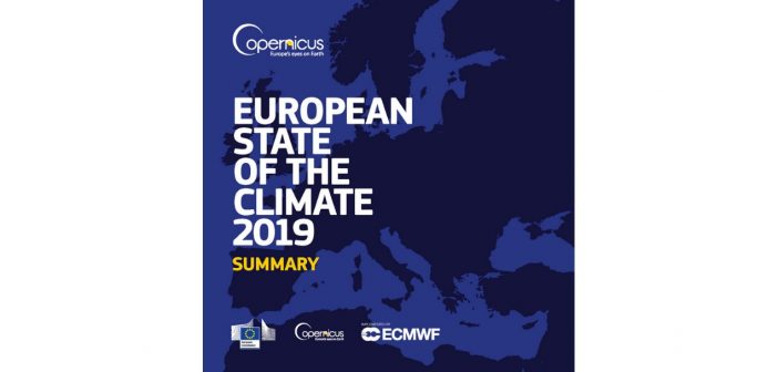 Cover of the European State of the Climate 2019 / Credits - 3S/DWD/EUTMETSAT CM SAF