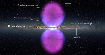 Artystyczna wizja "Bąbli Fermiego" w naszej Drodze Mlecznej / Credits - NASA, Mk321