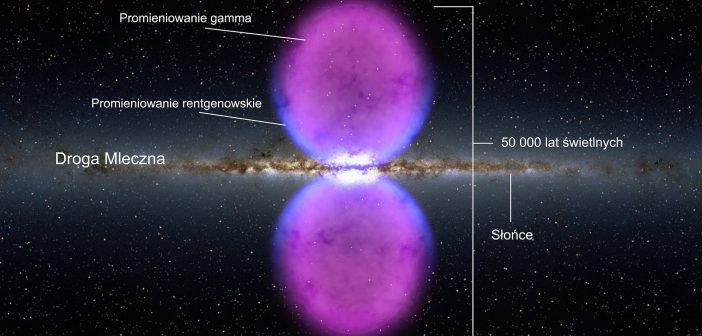 Artystyczna wizja "Bąbli Fermiego" w naszej Drodze Mlecznej / Credits - NASA, Mk321