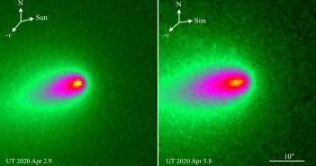 Obrazy komety C/2019 Y4 (ATLAS) z 0.6 metrowego teleskopu Ningbo Education Xinjiang Telescope / Credits - NEXT