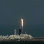 Start rakiety Falcon 9 - misja SpX-DM2 / Credits - NASA TV, SpaceX