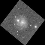 "Subject 33647596" - przykładowa galaktyka do zbadania w ramach Spiral Graph / Credits - Zooniverse