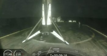 Stopień B1049.5 po udanym lądowaniu - 04.06.2020 / Credits - SpaceX