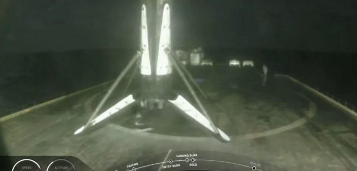 Stopień B1049.5 po udanym lądowaniu - 04.06.2020 / Credits - SpaceX