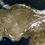 Zdjęcie Turcji z kwietnia 2004, wykonane przez satelitę Terra / Credits - NASA