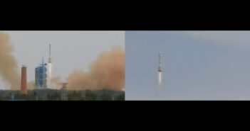 Ujęcia ze startu rakiety CZ-2F z mini-promem (03.09.2020)/ Credits - CCTV