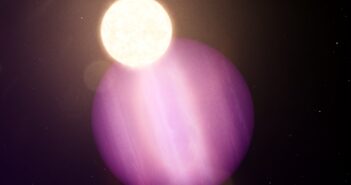 Wizja artystyczna układu planetarnego WD 1856 / Credits - NASA’s Goddard Space Flight Center