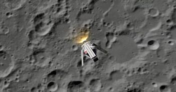 MPCV Orion w pobliżu Księżyca / Credits - ESA
