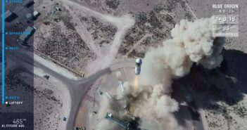 Start misji NS-14 (lot suborbitalny) / Credits - Blue Origin