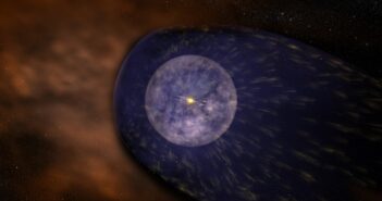 Wizja artystyczna heliosfery wokółsłonecznej / Źródło: NASA/Goddard Space Flight Center Conceptual Image Lab