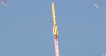 Start rakiety Proton-M z modułem MLM Nauka / Credits - NASA TV