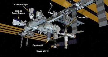 Wygląd ISS po cumowaniu Dragona do misji CRS-23 / Credits - NASA