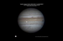 Ślad po prawdopodobnym impakcie małego obiektu w Jowisza - 13/14.09.2021 / Credits - Jose Luis Pereira i Marc Delcroix