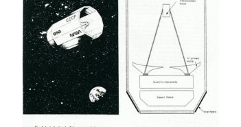 Wstępna wizja dużego teleskopu działającego w zakresie podczerwieni - propozycja jeszcze z czasów, w których istniał ZSRR / Credits - NASA