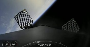 Powrót B1017 na ZIemię / Credits - SpaceX