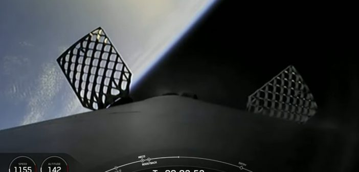 Powrót B1017 na ZIemię / Credits - SpaceX