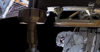 Widok podczas spaceru EVA-79 / Credits - NASA TV