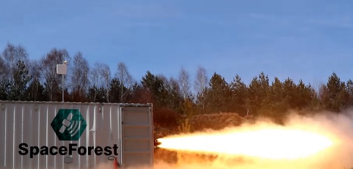 Test wersji lotnej silnika SF1000 / Credits - SpaceForest