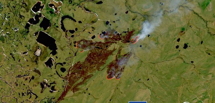 Pożary lasów na Syberii w 2022 roku okiem satelitów Sentinel / Credits - ESA, Komisja Europejska, Copernicus