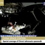 Ujęcie z chińskiego spaceru kosmicznego z 1 września 2022 / Credits - CGTN