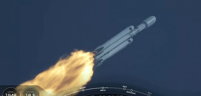1 listopada 2022 - czwarty start rakiety Falcon Heavy / Credits - SpaceX