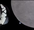Ziemia i Księżyc - obraz z 21 listopada 2022 / Credits - NASA TV