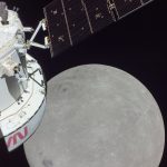 Zdjęcie z 21 listopada 2022 - MPCV Orion w pobliżu Księżyca / Credits - NASA