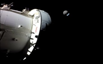 MPCV Orion, Księżyc i Ziemia - misja Artemis I / Credits - NASA, ESA