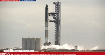 Kadr z testu WDR pojazdu Starship - 23.01.2023 / Credits - Nasaspaceflight