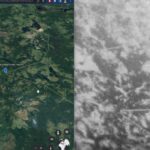 Fragment obrazu uzyskanego przez teleskop STAR misji STAR VIBE i porównanie z mapą na Google Earth / Credits - Scanway