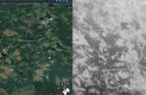 Fragment obrazu uzyskanego przez teleskop STAR misji STAR VIBE i porównanie z mapą na Google Earth / Credits - Scanway