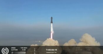 Pierwszy "kosmiczny" lot Starshipa i Super Heavy - 20.04.2023 / Credits - SpaceX